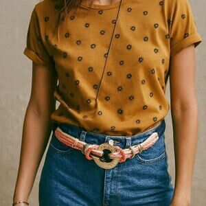 Excellent Vintage Condition Medallion Rope Belt L/XL